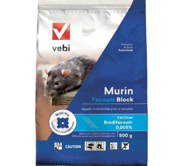 Vebi murin 500 G - طُعم فعال لمحاربة الفئران والجرذان